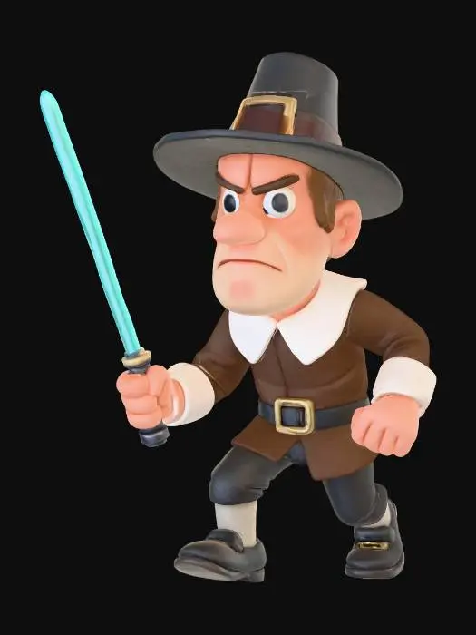 3D model for Pilgrim Jedi, #Thanksgiving#