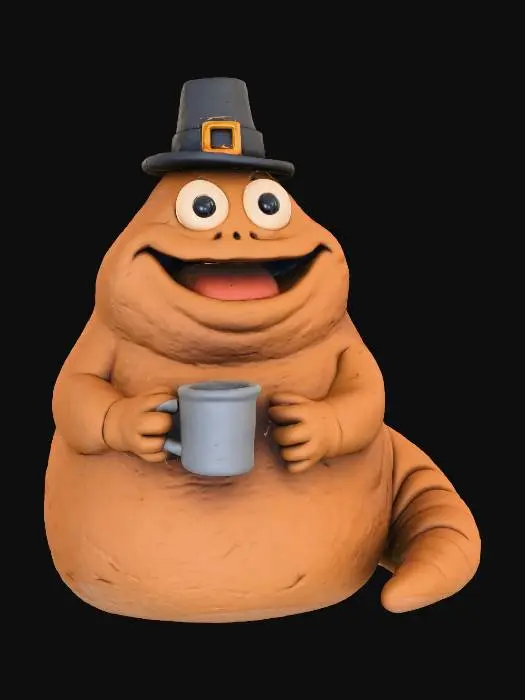 3D model for Pilgrim Blob, #Thanksgiving#
