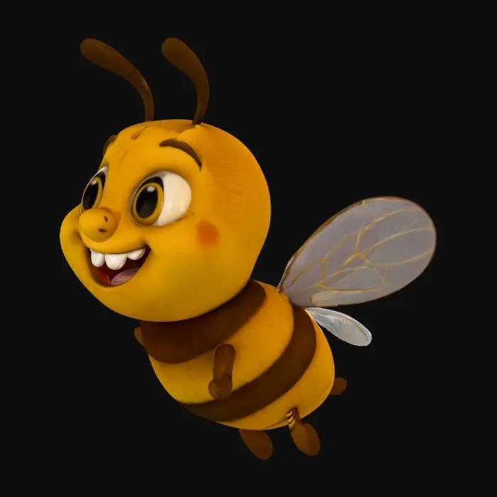 3D model for Happy Bumblebee