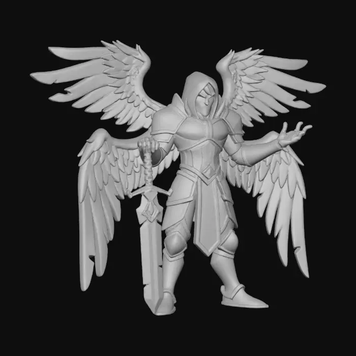 3D model for Dark Seraphim Warrior, #villain#