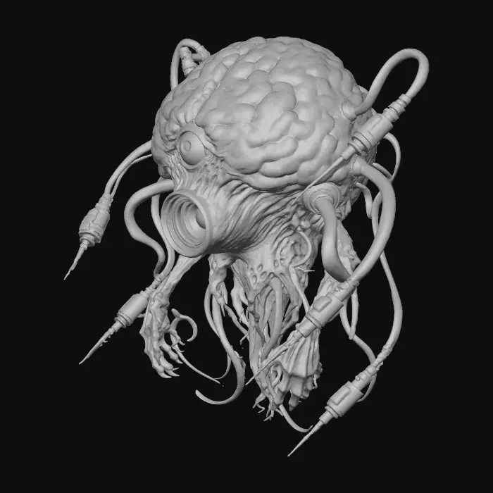 3D model for Neural Overlord, #villain#