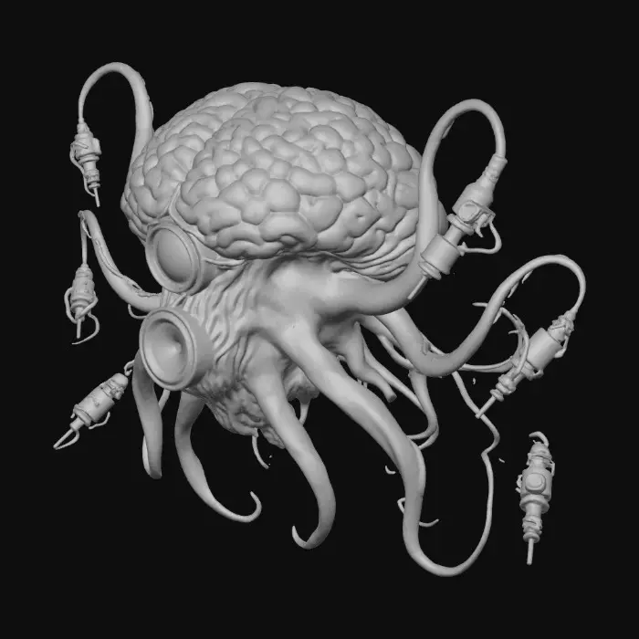 3D model for Neural Nexus Sentinel, #villain#