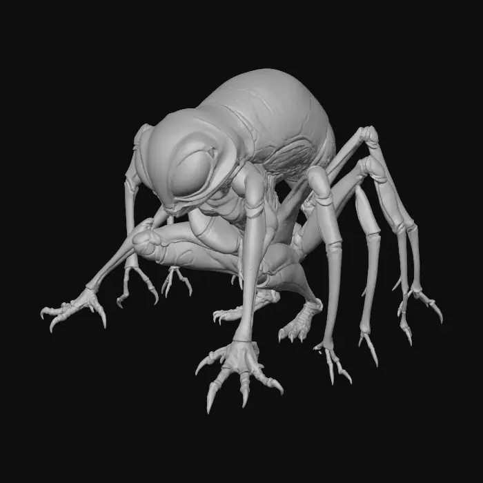 3D model for Alien Grasshopper Sentinel, #villain#
