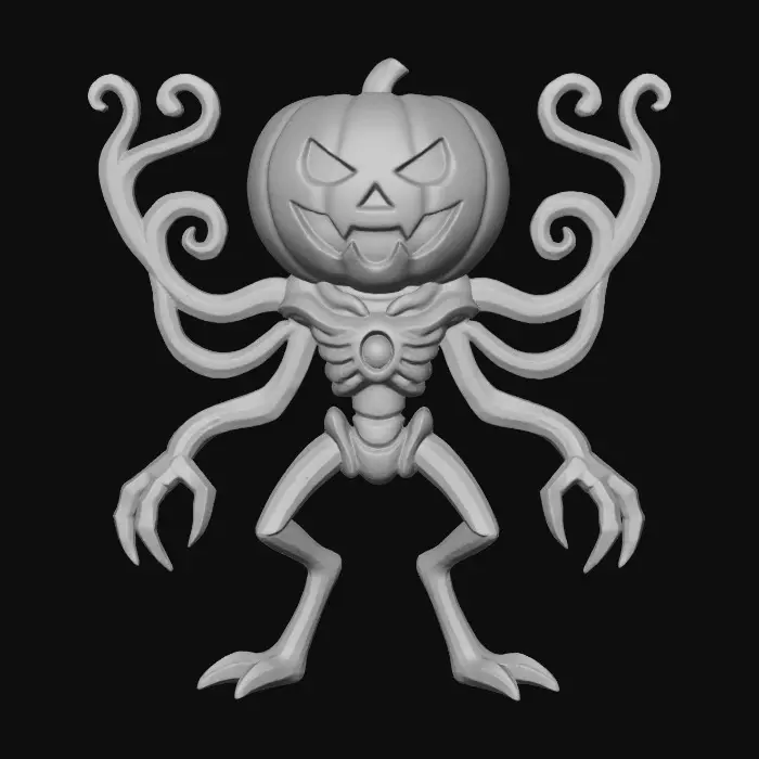 3D model for Pumpkin Creeper