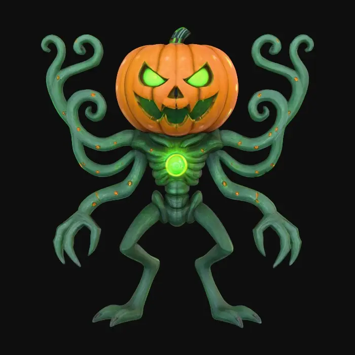 3D model for Pumpkin Creeper
