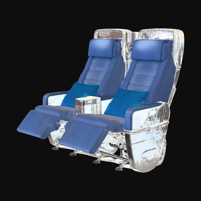 3D model for Airplane Business Class Seats