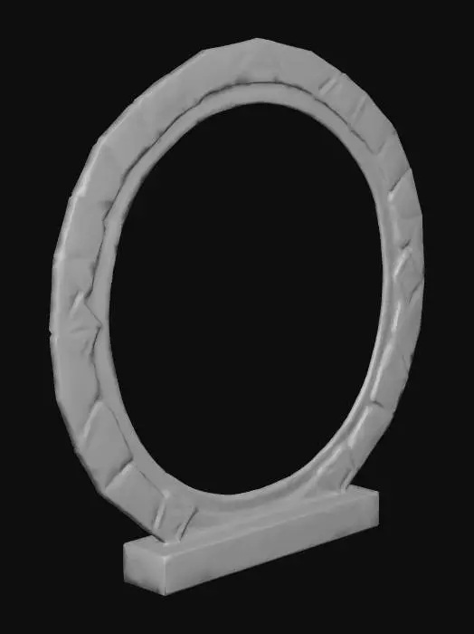 3D model for Low-Poly Portal with frame