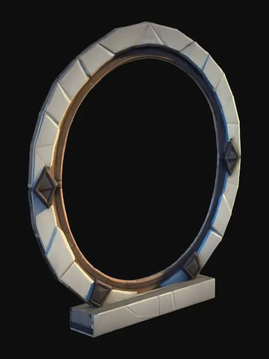 3D model for Low-Poly Portal with frame