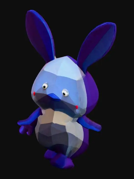 3D model for Low-Poly Plushie