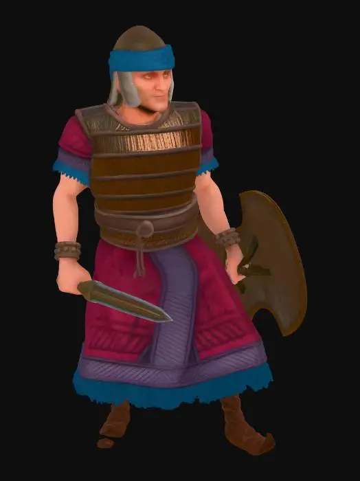 3D model for hittite swordsman