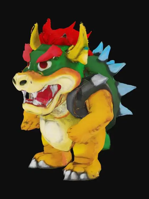 3D model for Super mario 64 bowser fullbody 