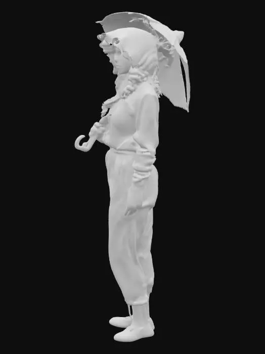 3D model for females evil crude  vibrant lush ginger and freckles cottage bonnet
freckles goth marron lipstick fluffy curls long hair menacing   in 1890s 1898  tracksuit overlap parasol hip hop graffiti sprayed