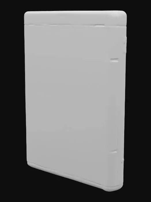 3D model for a blu-ray DVD case cover "Findland" with fields and cold moutains