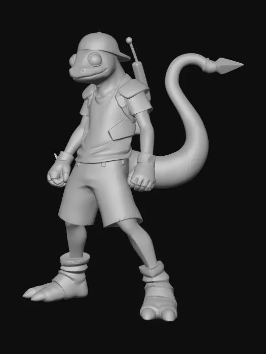3D model for Urban Gecko Warrior