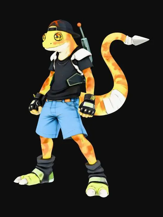 3D model for Urban Gecko Warrior
