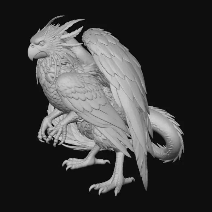 3D model for Celestial Parrot Dragon