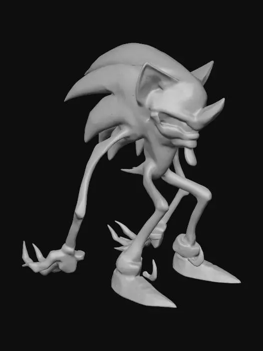 3D model for Creepy Sonic