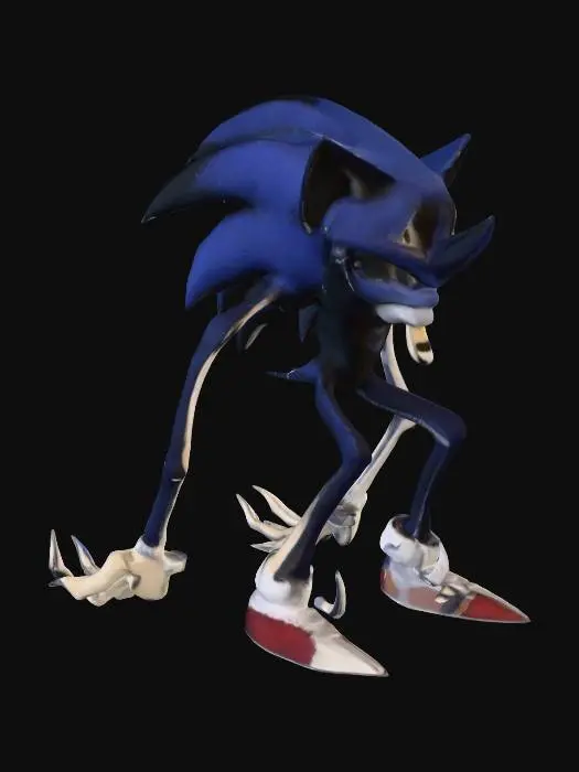 3D model for Creepy Sonic
