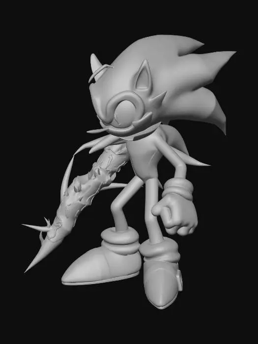 3D model for Dark Sonic Warrior