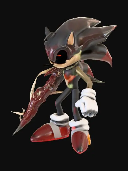 3D model for Dark Sonic Warrior