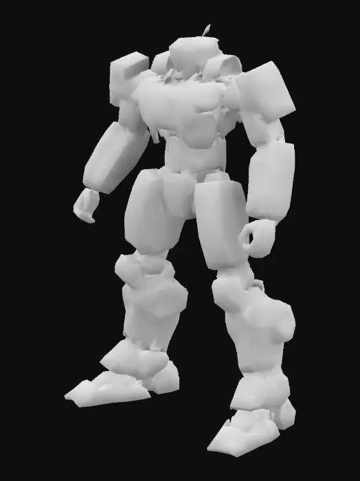 3D model for Yellow Mech Robot