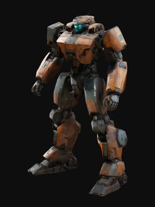 3D model for Yellow Mech Robot