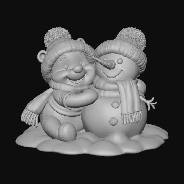 3D model for Winter Friends Hug