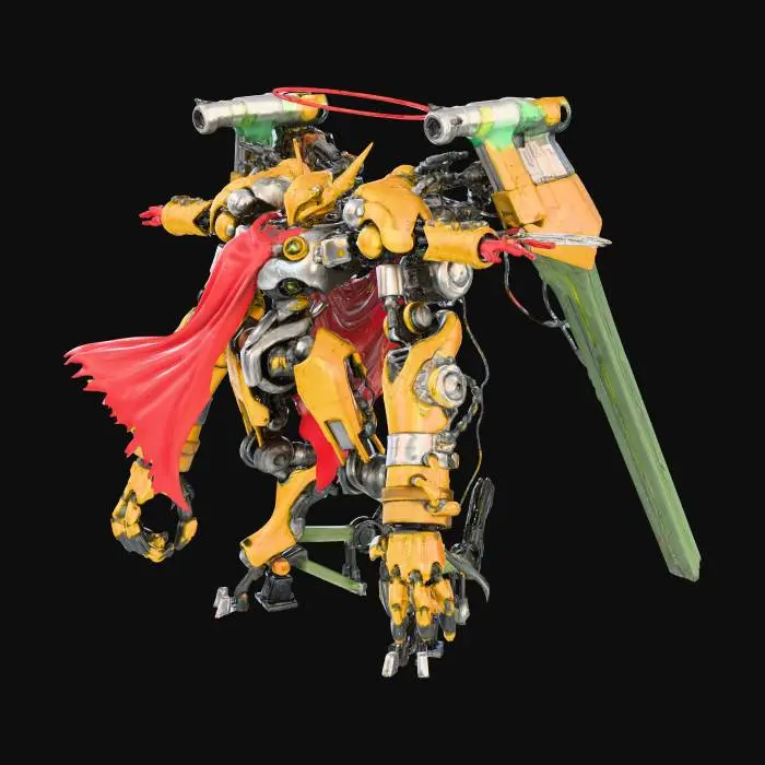 3D model for Mecha Guardian