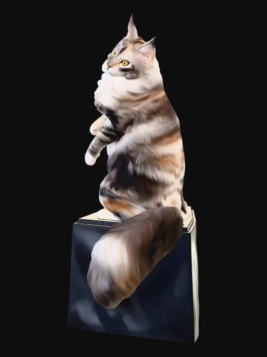 3D model for maine cat