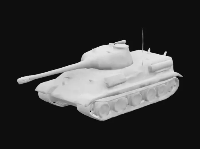 3D model for a High Polygonal model of the Tiger 1 Tank