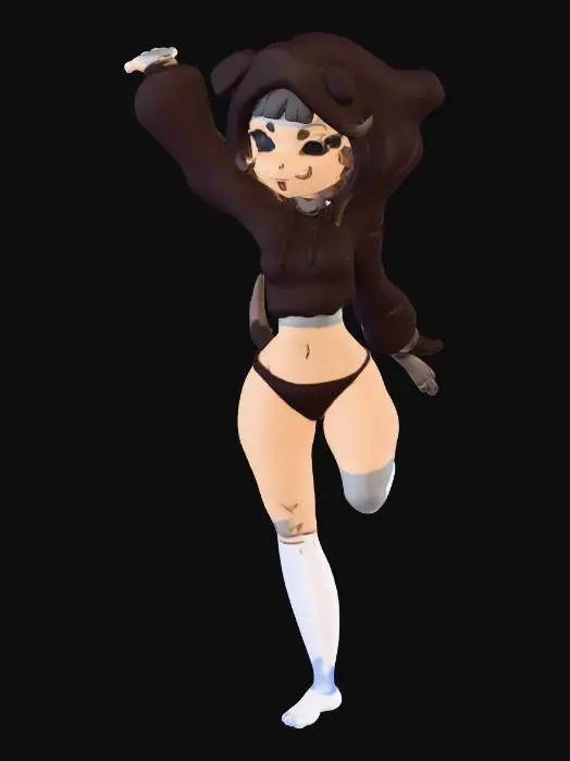 3D model for Dancing Dog Character