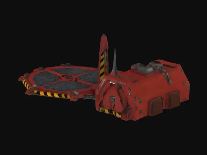 3D model for Warhammer 40K Landing Pad Structure.