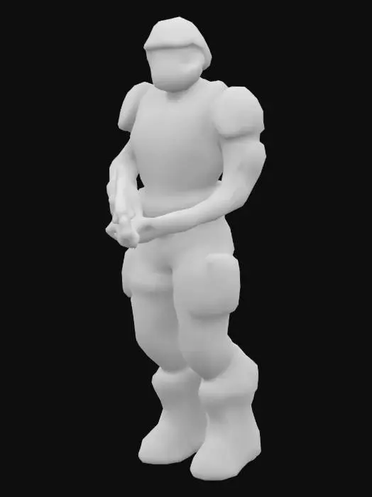 3D model for Futuristic Soldier Figurine