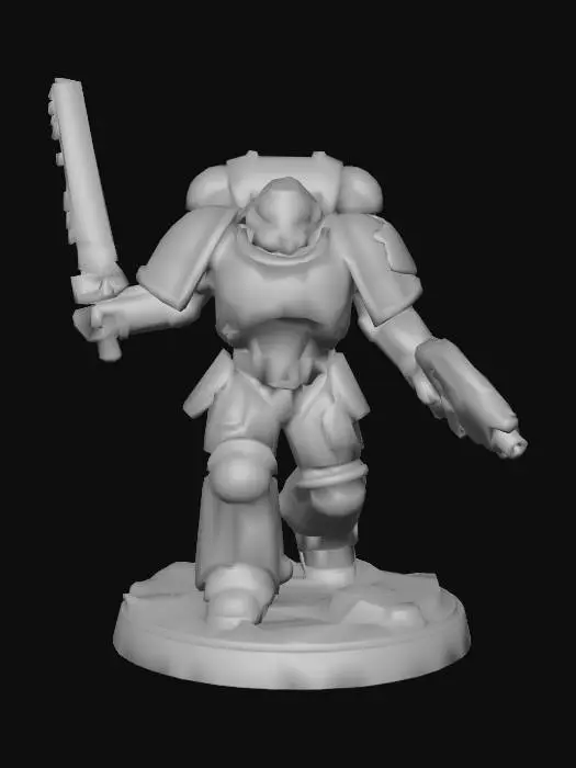 3D model for Low-Poly Primaris Assault Intercessor