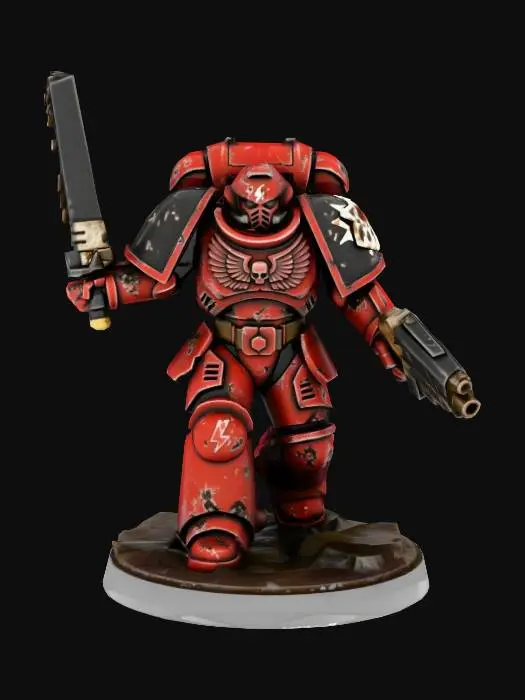 3D model for Low-Poly Primaris Assault Intercessor