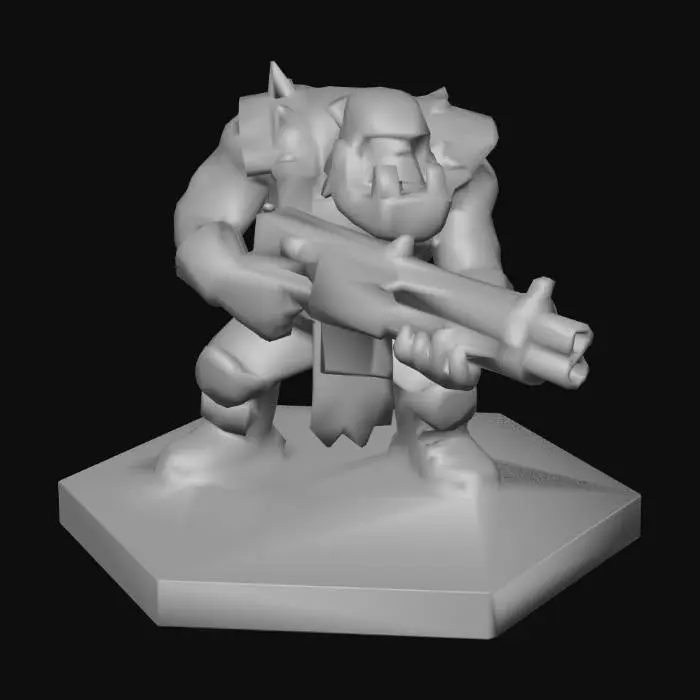 3D model for Warhammer40K Ork Shoota Boy
