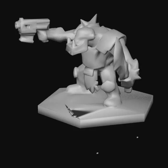 3D model for Warhammer40k Ork Slugga Boy