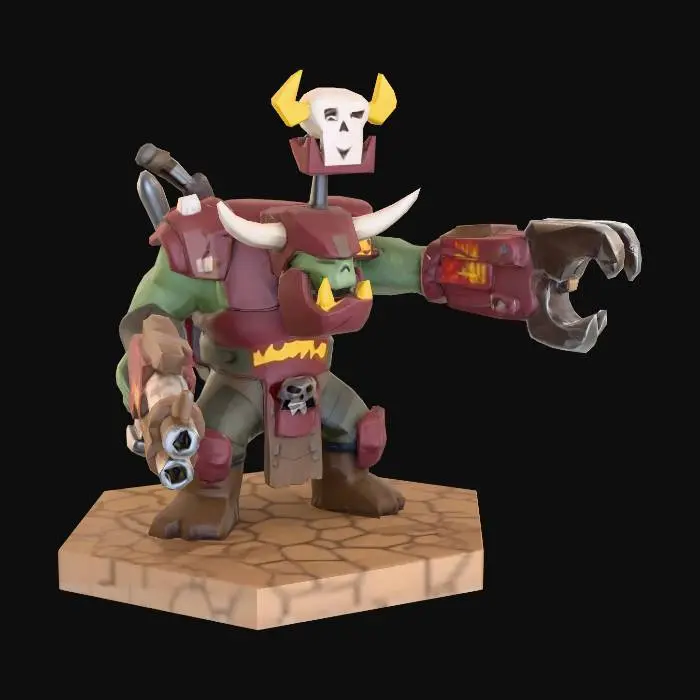 3D model for Warhammer40k Ork Warboss