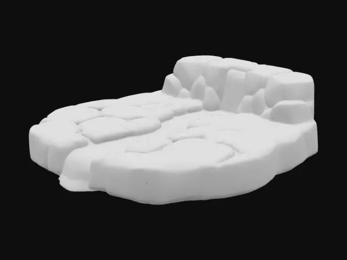 3D model for Lava Flow Plateau, #PBR#
