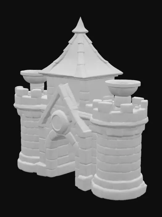 3D model for Castle Keep, #PBR#
