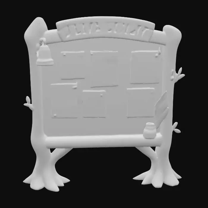 3D model for Town Bulletin