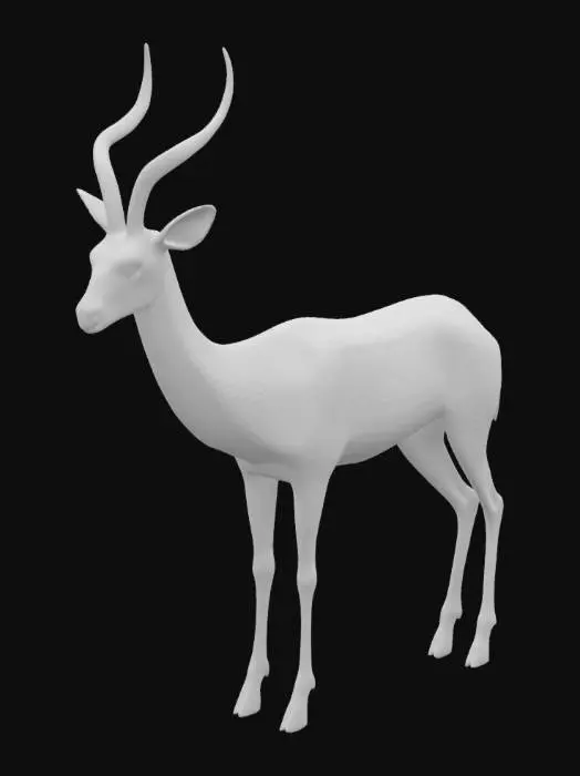 3D model for A graceful African gazelle
