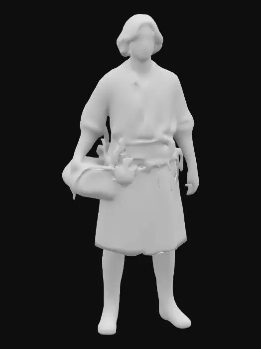 3D model for Adventurer in Linen Garb