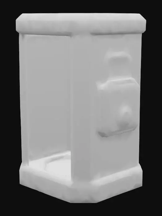 3D model for modern showering pod