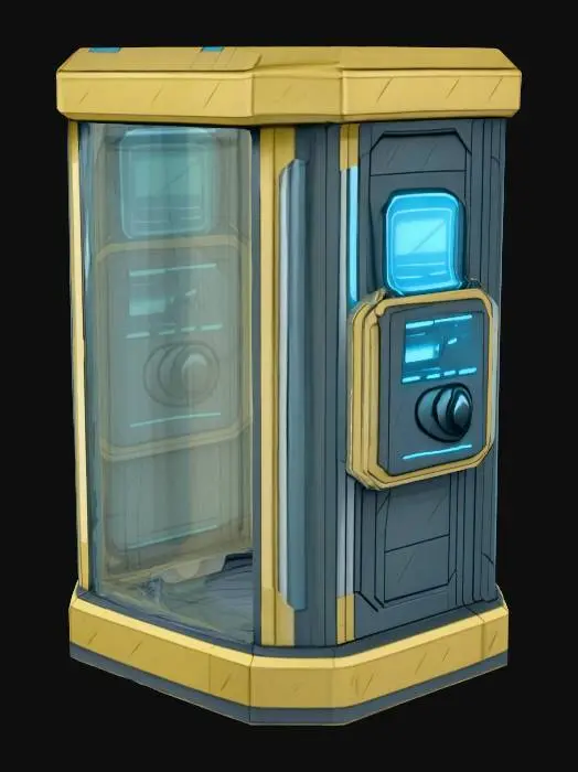 3D model for modern showering pod