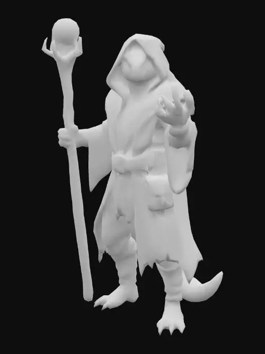 3D model for Mystic Lizardmage