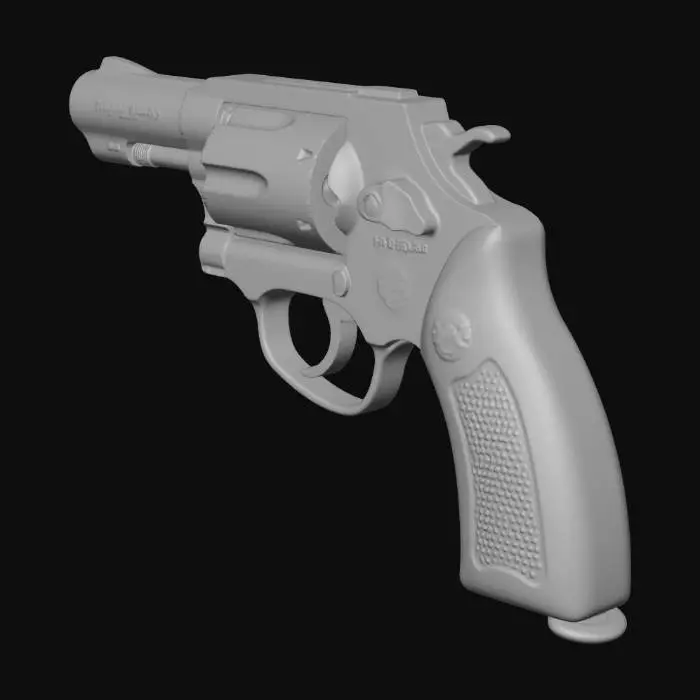 3D model for Revolver on White Background
