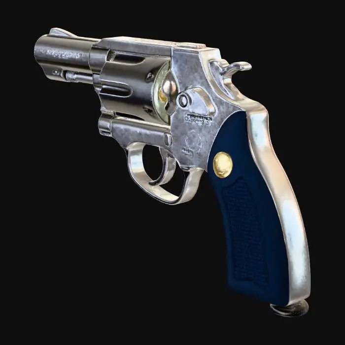 3D model for Revolver on White Background