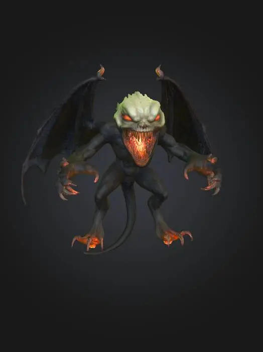 3D model for Ghastly Creature from the darkest abyss, hunting souls to harvest for food #Halloween2025#