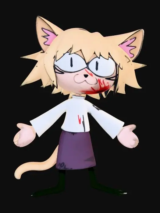 3D model for Cat Warrior Mischief